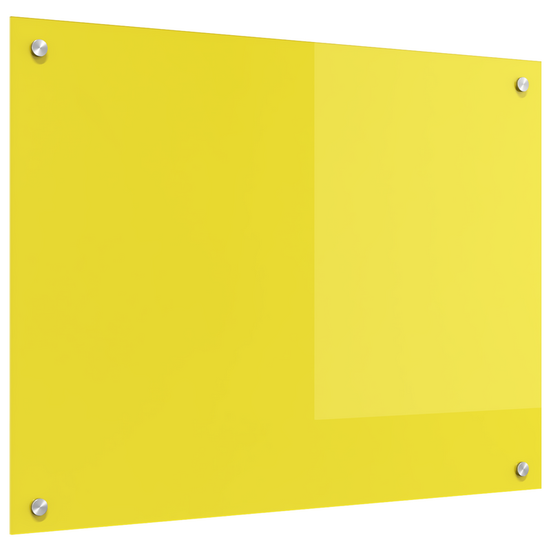 vidaXL Konyhai splashback Sárga 80 x 60 x 0.6 cm edzett üveg