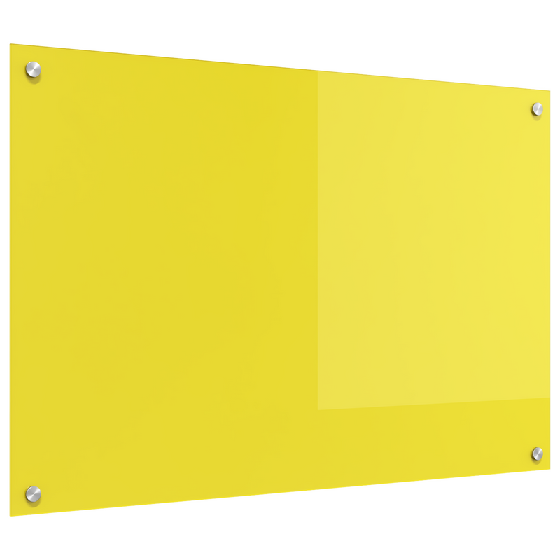 vidaXL Konyhai splashback Sárga 90 x 60 x 0.6 cm edzett üveg