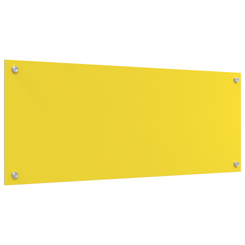 vidaXL Konyhai splashback Sárga 100 x 40 x 0.6 cm edzett üveg