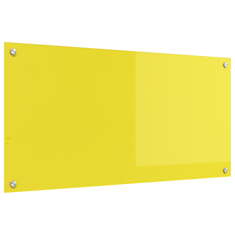 vidaXL Konyhai splashback Sárga 100 x 50 x 0.6 cm edzett üveg