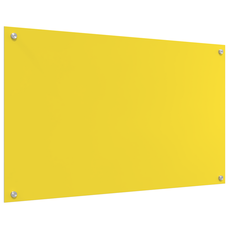 vidaXL Konyhai splashback Sárga 100 x 60 x 0.6 cm edzett üveg