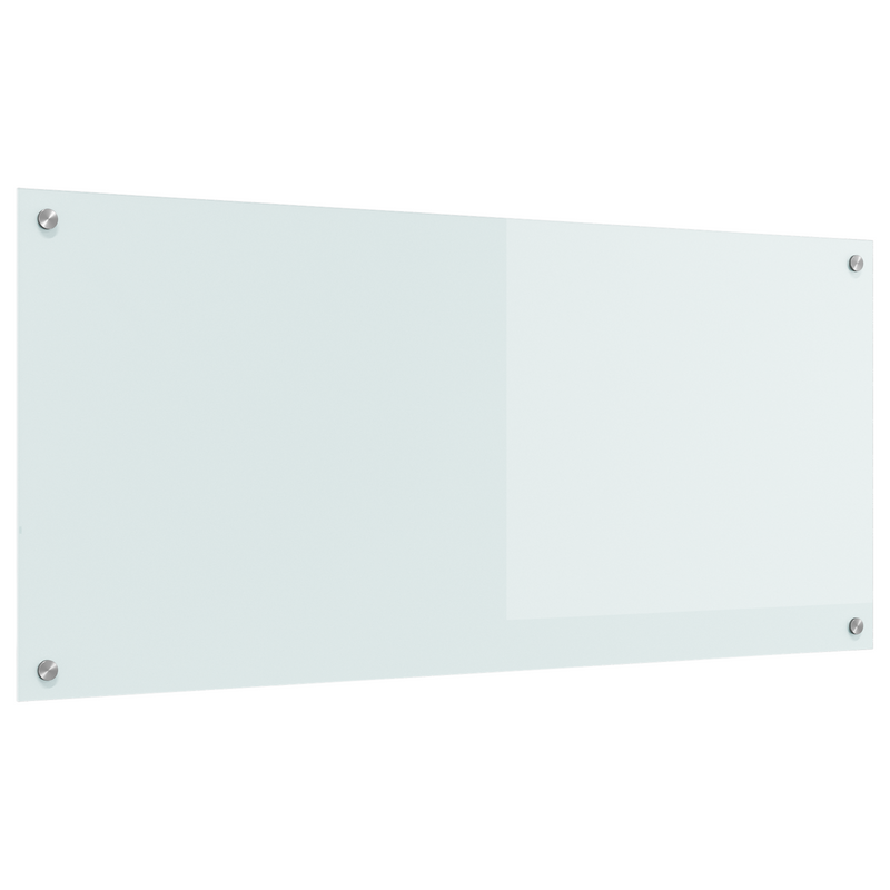 vidaXL Konyhai splashback Fehér 110 x 50 x 0.6 cm edzett üveg