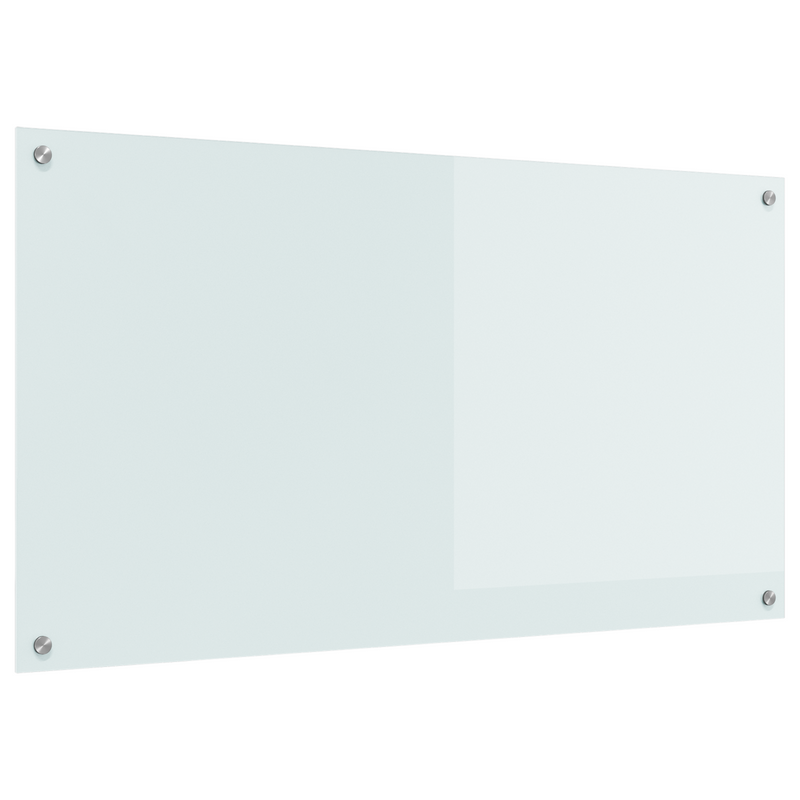 vidaXL Konyhai splashback Fehér 110 x 60 x 0.6 cm edzett üveg