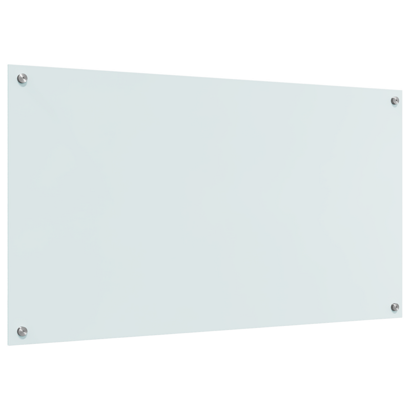 vidaXL Konyhai splashback Fehér 110 x 60 x 0.6 cm edzett üveg