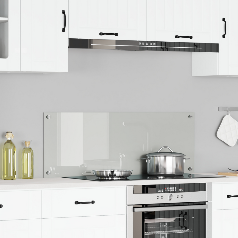 vidaXL Konyhai splashback Átlátszó 110 x 40 x 0.6 cm edzett üveg