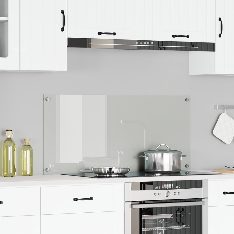 vidaXL Konyhai splashback Átlátszó 110 x 50 x 0.6 cm edzett üveg