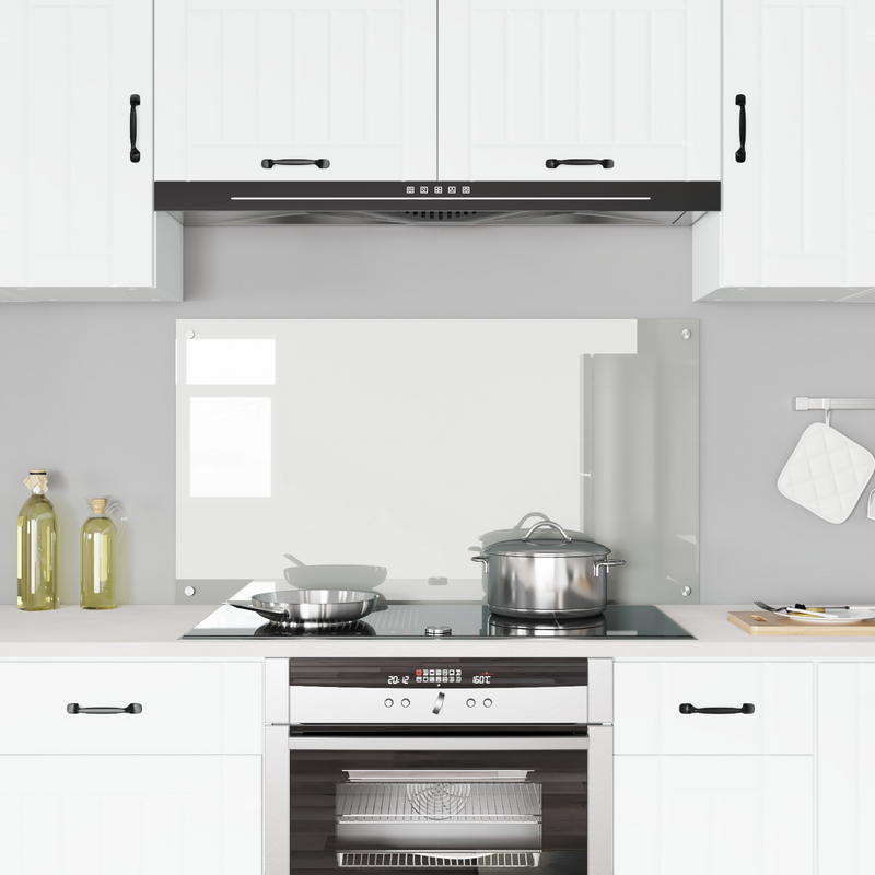 vidaXL Konyhai splashback Átlátszó 110 x 60 x 0.6 cm edzett üveg