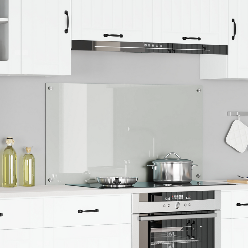 vidaXL Konyhai splashback Átlátszó 120 x 60 x 0.6 cm edzett üveg