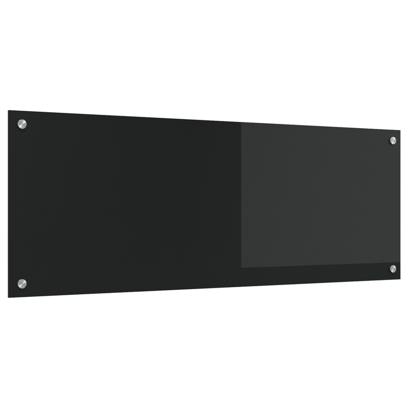 vidaXL Konyhai splashback Fekete 110 x 40 x 0.6 cm edzett üveg