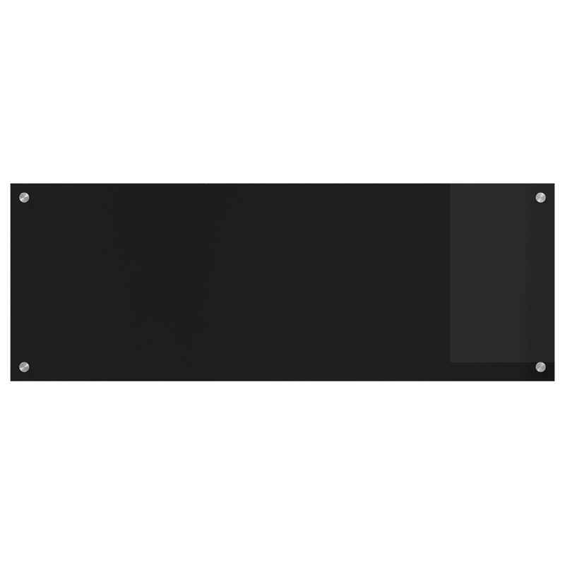vidaXL Konyhai splashback Fekete 110 x 40 x 0.6 cm edzett üveg