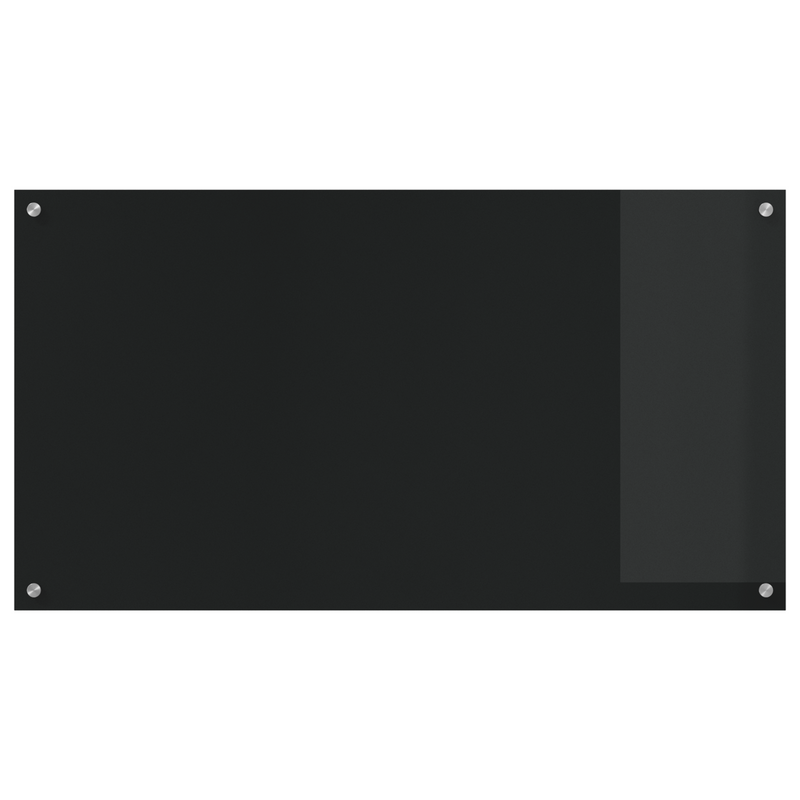 vidaXL Konyhai splashback Fekete 110 x 60 x 0.6 cm edzett üveg