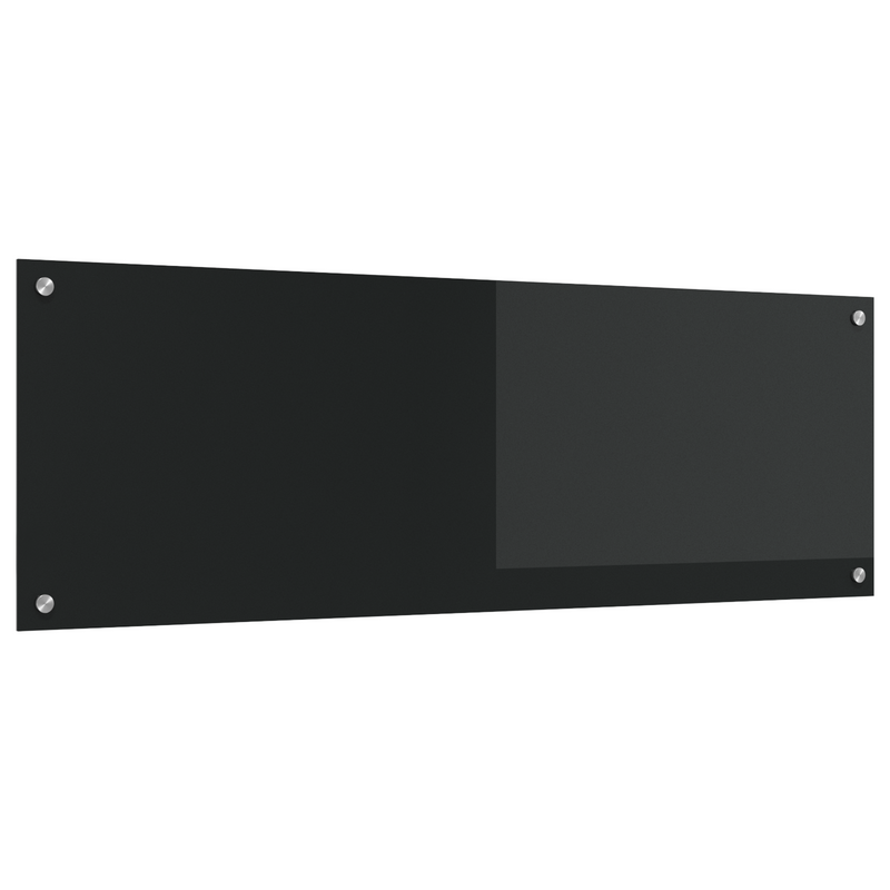 vidaXL Konyhai splashback Fekete 120 x 40 x 0.6 cm edzett üveg