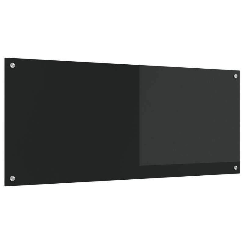 vidaXL Konyhai splashback Fekete 120 x 50 x 0.6 cm edzett üveg