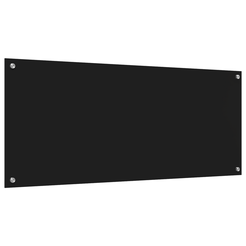 vidaXL Konyhai splashback Fekete 120 x 50 x 0.6 cm edzett üveg