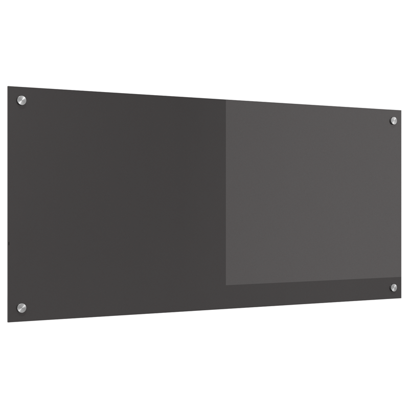 vidaXL Konyhai splashback Sötétszürke 110 x 50 x 0.6 cm edzett üveg