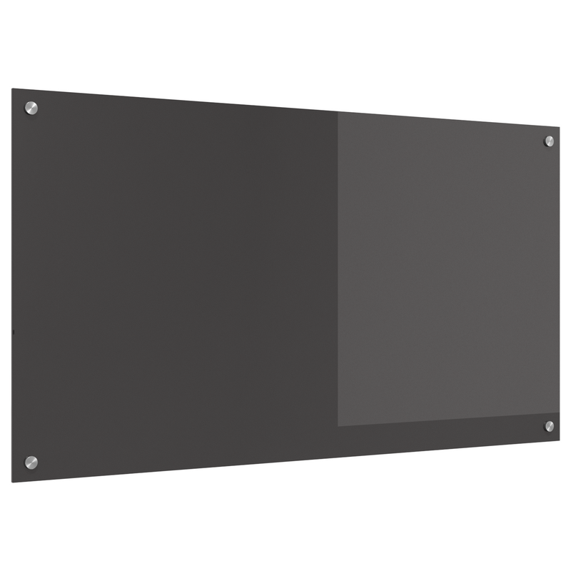 vidaXL Konyhai splashback Sötétszürke 110 x 60 x 0.6 cm edzett üveg