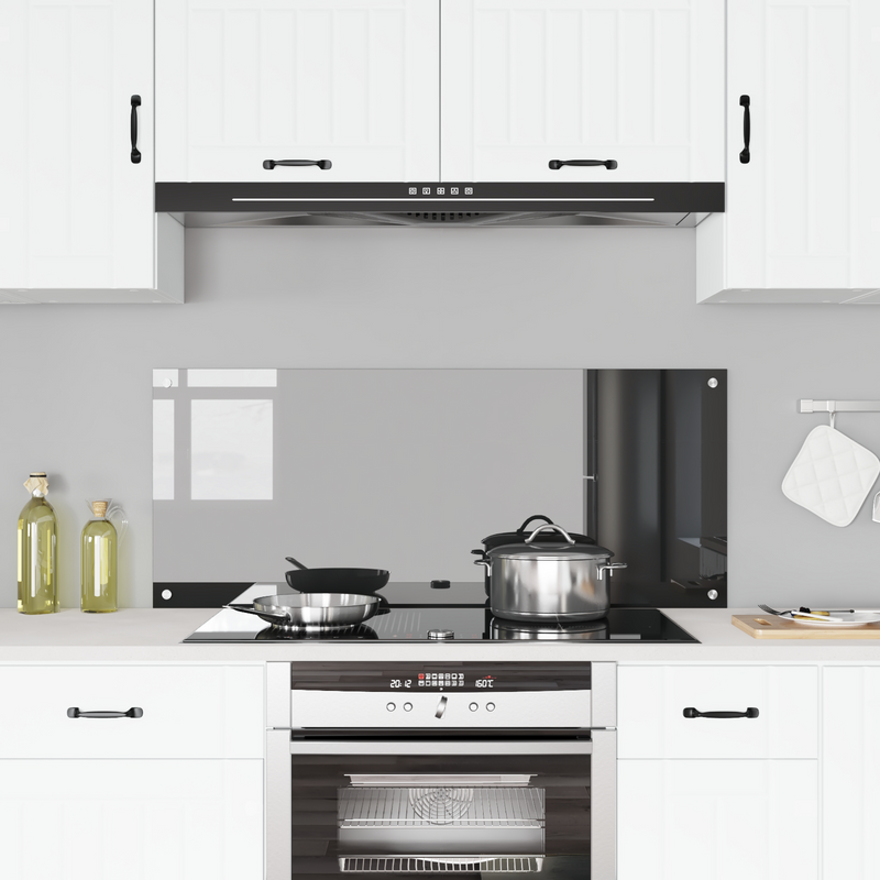 vidaXL Konyhai splashback Sötétszürke 120 x 50 x 0.6 cm edzett üveg