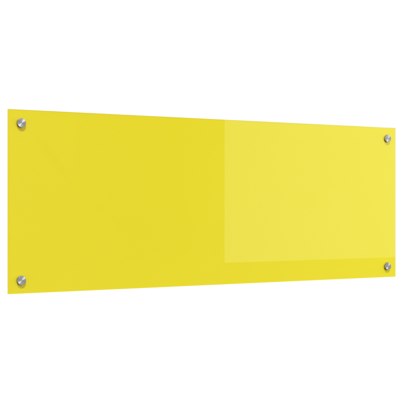 vidaXL Konyhai splashback Sárga 110 x 40 x 0.6 cm edzett üveg