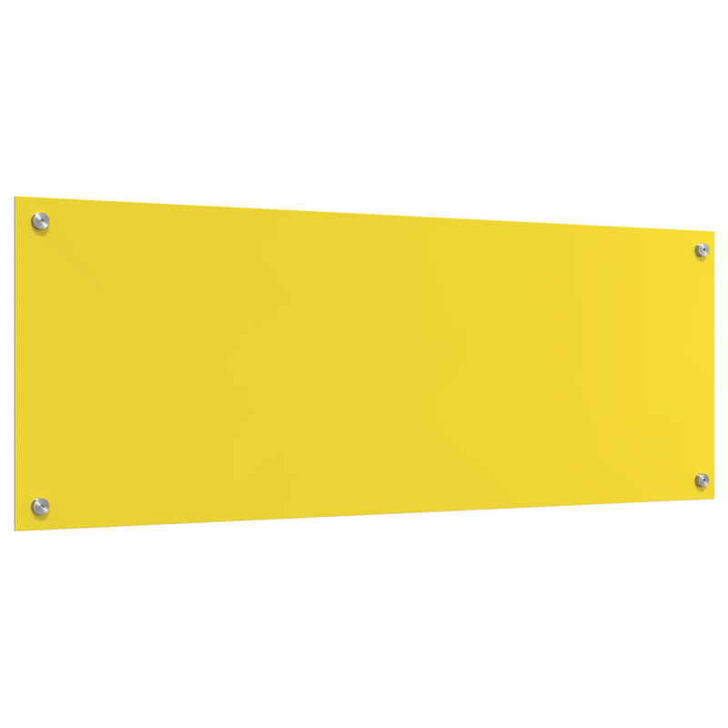 vidaXL Konyhai splashback Sárga 110 x 40 x 0.6 cm edzett üveg