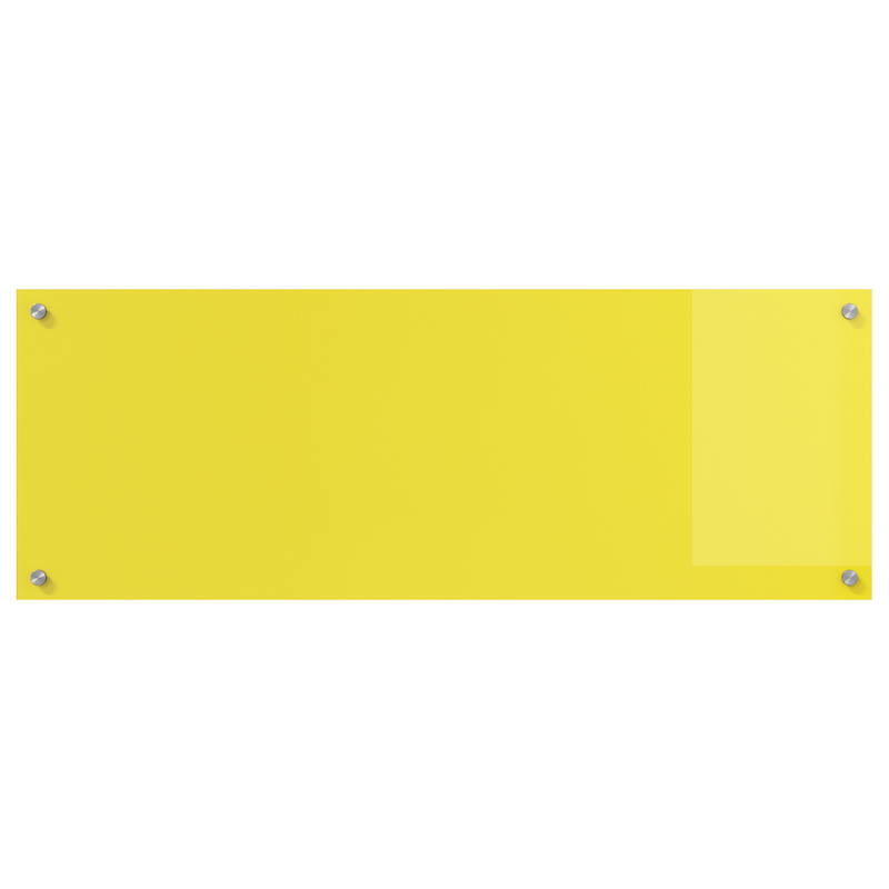 vidaXL Konyhai splashback Sárga 110 x 40 x 0.6 cm edzett üveg