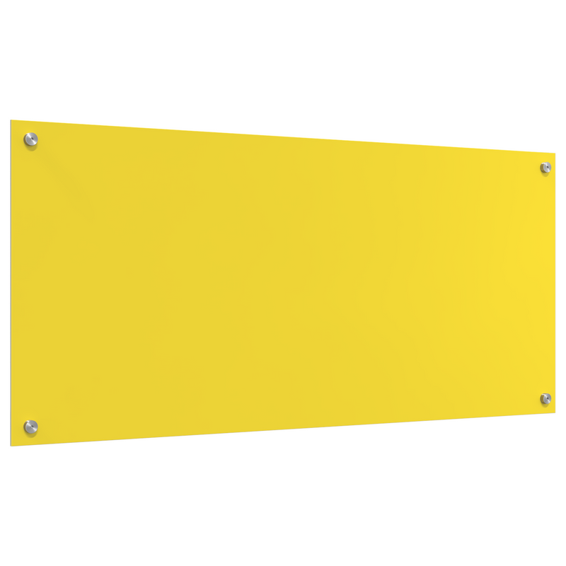 vidaXL Konyhai splashback Sárga 110 x 50 x 0.6 cm edzett üveg