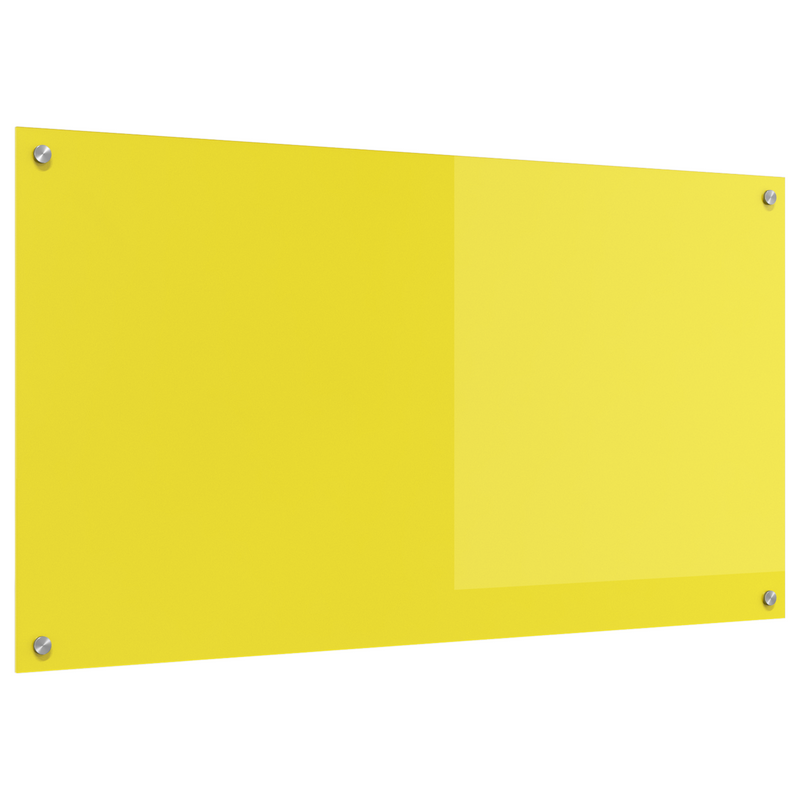vidaXL Konyhai splashback Sárga 110 x 60 x 0.6 cm edzett üveg