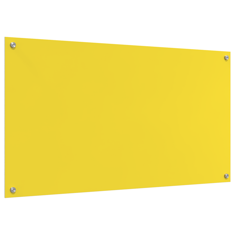 vidaXL Konyhai splashback Sárga 110 x 60 x 0.6 cm edzett üveg