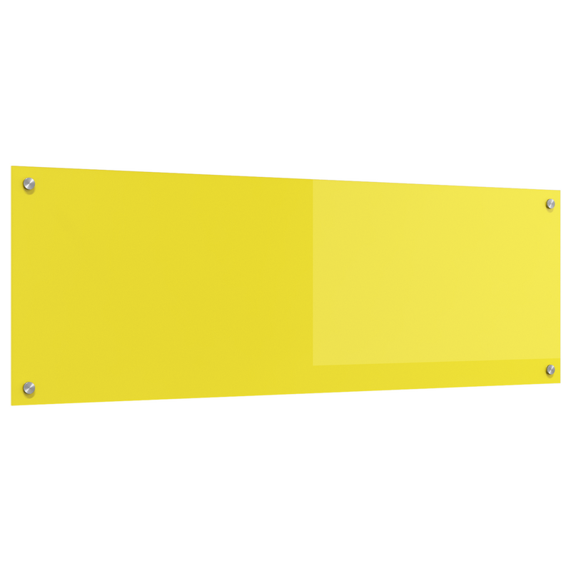 vidaXL Konyhai splashback Sárga 120 x 40 x 0.6 cm edzett üveg