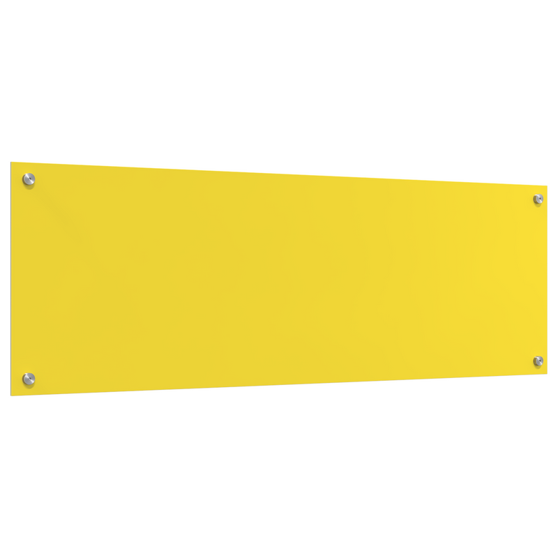 vidaXL Konyhai splashback Sárga 120 x 40 x 0.6 cm edzett üveg