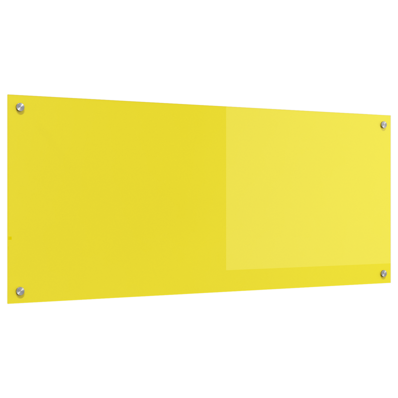 vidaXL Konyhai splashback Sárga 120 x 50 x 0.6 cm edzett üveg