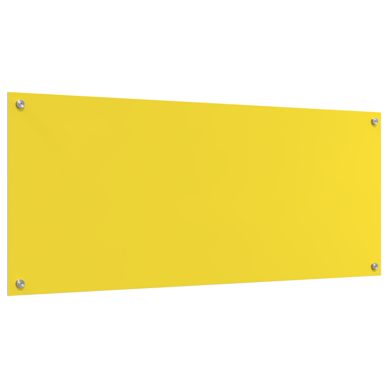vidaXL Konyhai splashback Sárga 120 x 50 x 0.6 cm edzett üveg