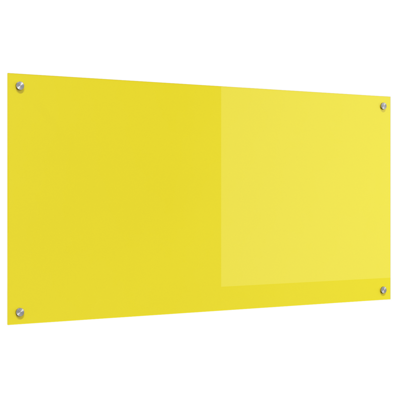 vidaXL Konyhai splashback Sárga 120 x 60 x 0.6 cm edzett üveg