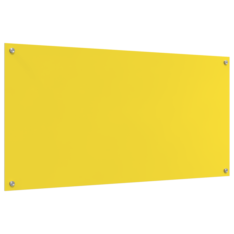 vidaXL Konyhai splashback Sárga 120 x 60 x 0.6 cm edzett üveg
