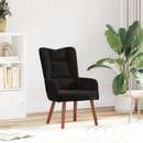 vidaXL karosszék Fekete 63 x 67 x 94 cm Bársony