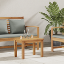 vidaXL Dohányzóasztal Barna 50 x 35 x 36 cm Tömör Teakfa