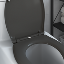 vidaXL WC ülőke Antracit 47 x 37 x 4 cm Duroplast