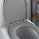 vidaXL WC ülőke Szürke 47 x 37 x 4 cm Duroplast