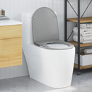 vidaXL WC ülőke Szürke 47 x 36 x 3,4 cm Duroplast