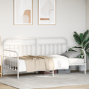 vidaXL Nappali ágykeret Fehér 107 x 203 cm Porszórt acél