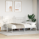 vidaXL Nappali ágykeret Fehér 75 x 190 cm Acél