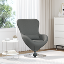 vidaXL Tojásfotel Sötétszürke 63 x 73 x 90 cm szövet