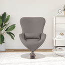 vidaXL Tojásfotel Tópszínű 63 x 73 x 90 cm szövet