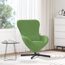 vidaXL Tojásfotel Világos zöld 63 x 73 x 90 cm Bársony