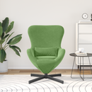vidaXL Tojásfotel Világos zöld 63 x 73 x 90 cm Bársony
