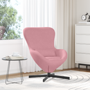 vidaXL Tojásfotel Rózsaszín 63 x 73 x 90 cm Bársony