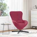 vidaXL Tojásfotel Bordó 63 x 73 x 90 cm Bársony
