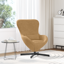 vidaXL Tojásfotel Barna 63 x 73 x 90 cm Bársony