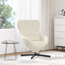 vidaXL Tojásfotel Krém 63 x 73 x 90 cm Bársony