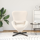 vidaXL Tojásfotel Krém 63 x 73 x 90 cm szövet