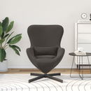 vidaXL Tojásfotel Sötétszürke 63 x 73 x 90 cm szövet